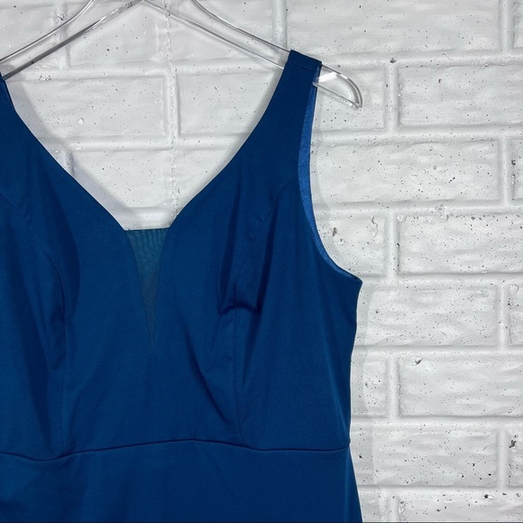 GRACE KARIN Teal Fitted Rushed Dress - Picture 8 of 10